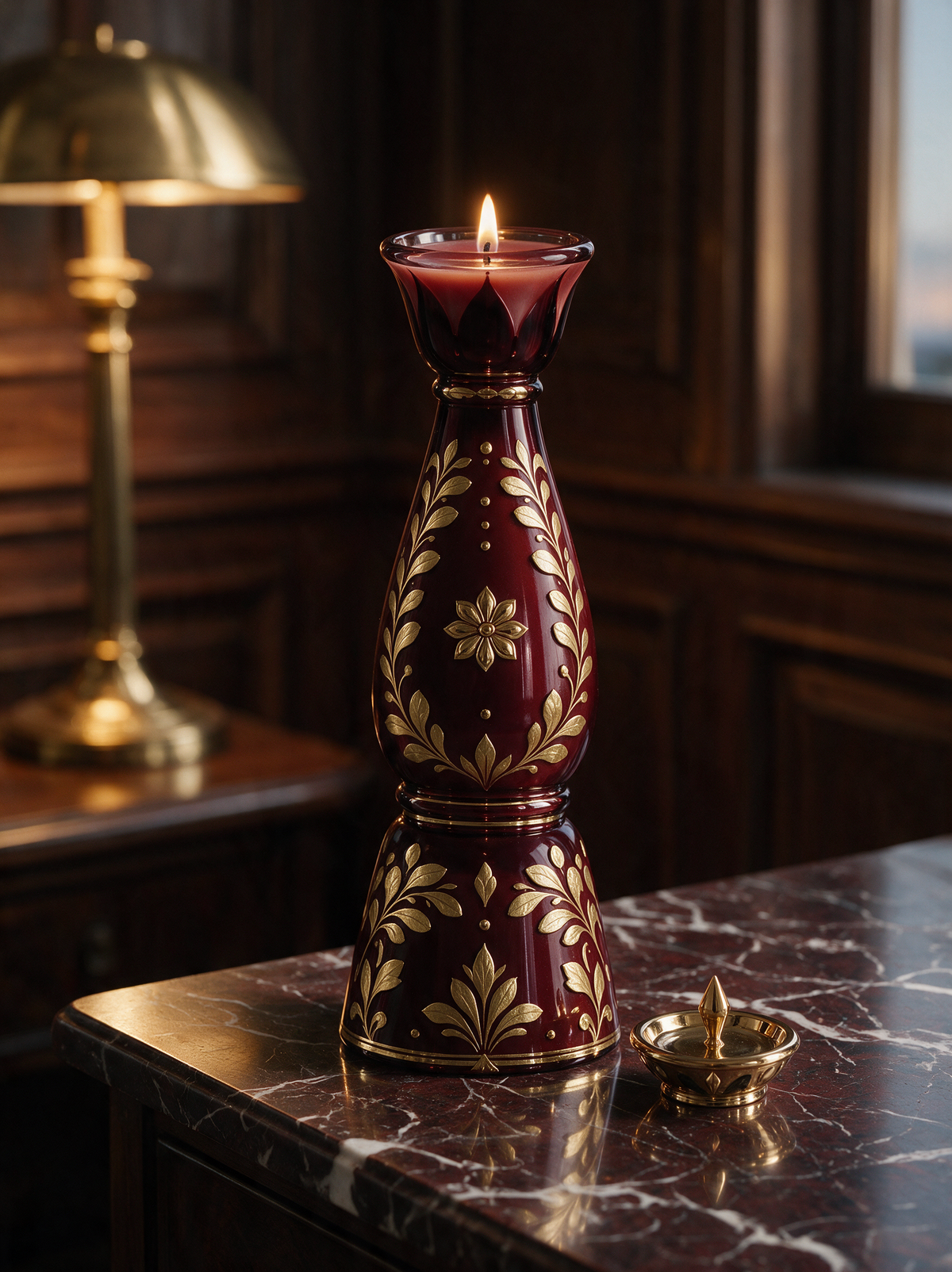 Bois de Cheminée — Tall Bottle — Bordeaux & Or (3)
