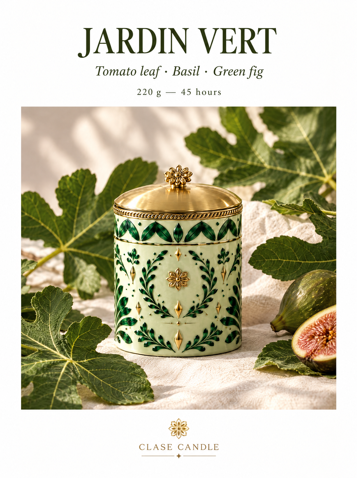 Jardin Vert — Grand Pedestal — Luxury catalog PRODUCT PAGE layout whit