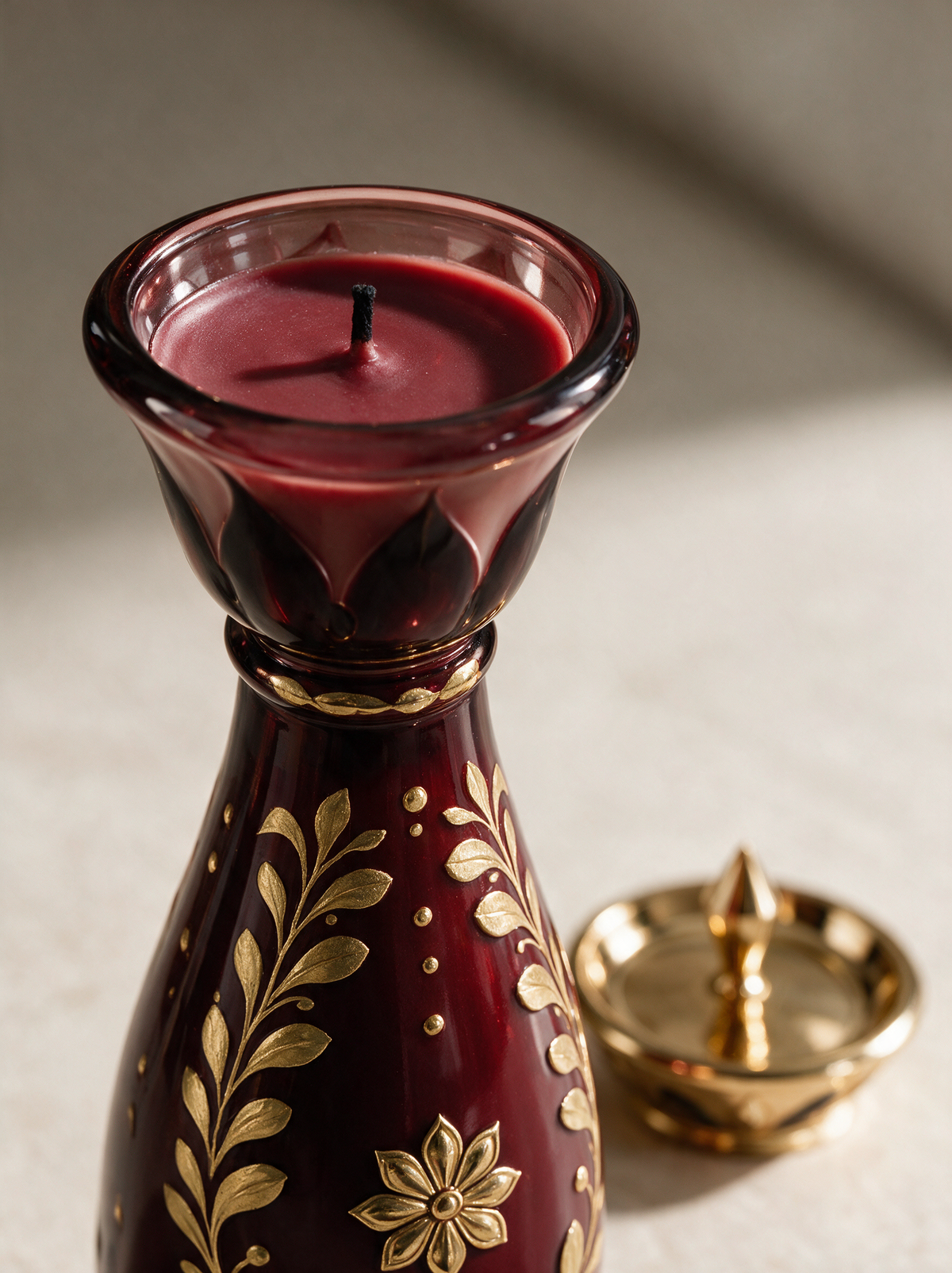 Bois de Cheminée — Tall Bottle — Bordeaux & Or (2)