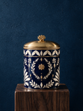 Encre Marine — Classic Lidded Jar — Marine & Blanc (1)