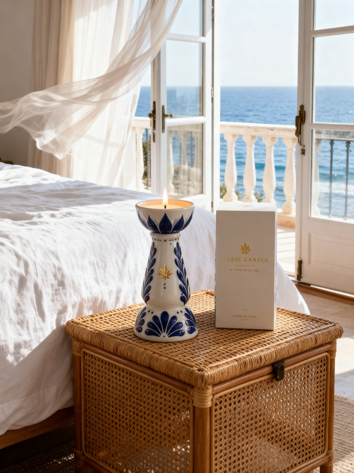 Mediterranean Fig in a coastal bedroom